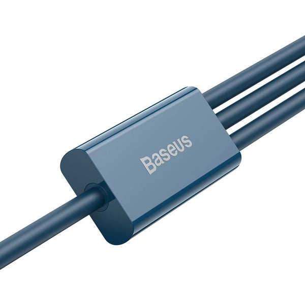 Baseus 3-in-1 USB Cable | Lightning, Type-C & Micro USB 1.5M Blue - MIZO.at
