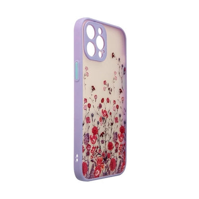 Lila Floral iPhone 12 Pro Max Case – Designer Schutzcover Premium - MIZO.at