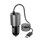 Dudao USB Auto-Ladegerät – Eingebautes Type-C Kabel 3,4A - MIZO.at
