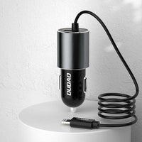 Dudao USB Car Charger | Built-In USB Type-C Cable 3.4A R5Pro T - MIZO.at