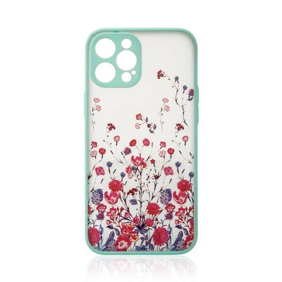 Hellblau Floral iPhone 12 Pro Max Case – Designer Schutzcover Premium - MIZO.at