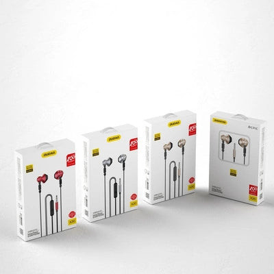 Dudao Metal Wired Earbuds | 3.5mm Mini Jack Gray X2C - MIZO.at