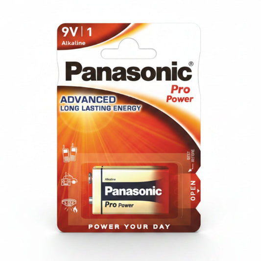 9V Block Batterie 6LR61 Pro Power Alkaline 1 Stück Panasonic - MIZO.at