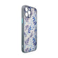 Dunkelblau Floral iPhone 12 Pro Max Case – Designer Schutzcover Premium - MIZO.at