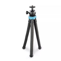 Hama 3-in-1 FlexPro Mini Tripod | 27cm, Flexible Legs, Blue - MIZO.at