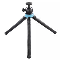 Hama 3-in-1 FlexPro Mini Tripod | 27cm, Flexible Legs, Blue - MIZO.at