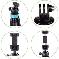 Hama 3-in-1 FlexPro Mini Tripod | 27cm, Flexible Legs, Blue - MIZO.at