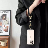 Tech-Protect C4S Rope Wrist Strap | Stylish & Secure, Black/Gold - MIZO.at