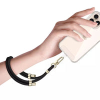 Tech-Protect C4S Rope Wrist Strap | Stylish & Secure, Black/Gold - MIZO.at