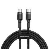 Baseus Cafule USB-C PD QC Schnellladekabel – Nylon Geflochten Schwarz - MIZO.at