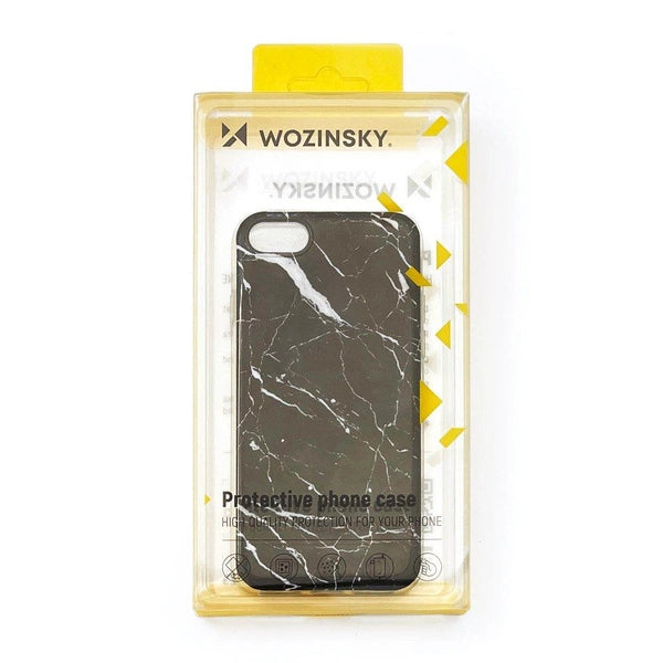 Samsung S21+ Wozinsky Marble Case | Black TPU Protective Cover - MIZO.at