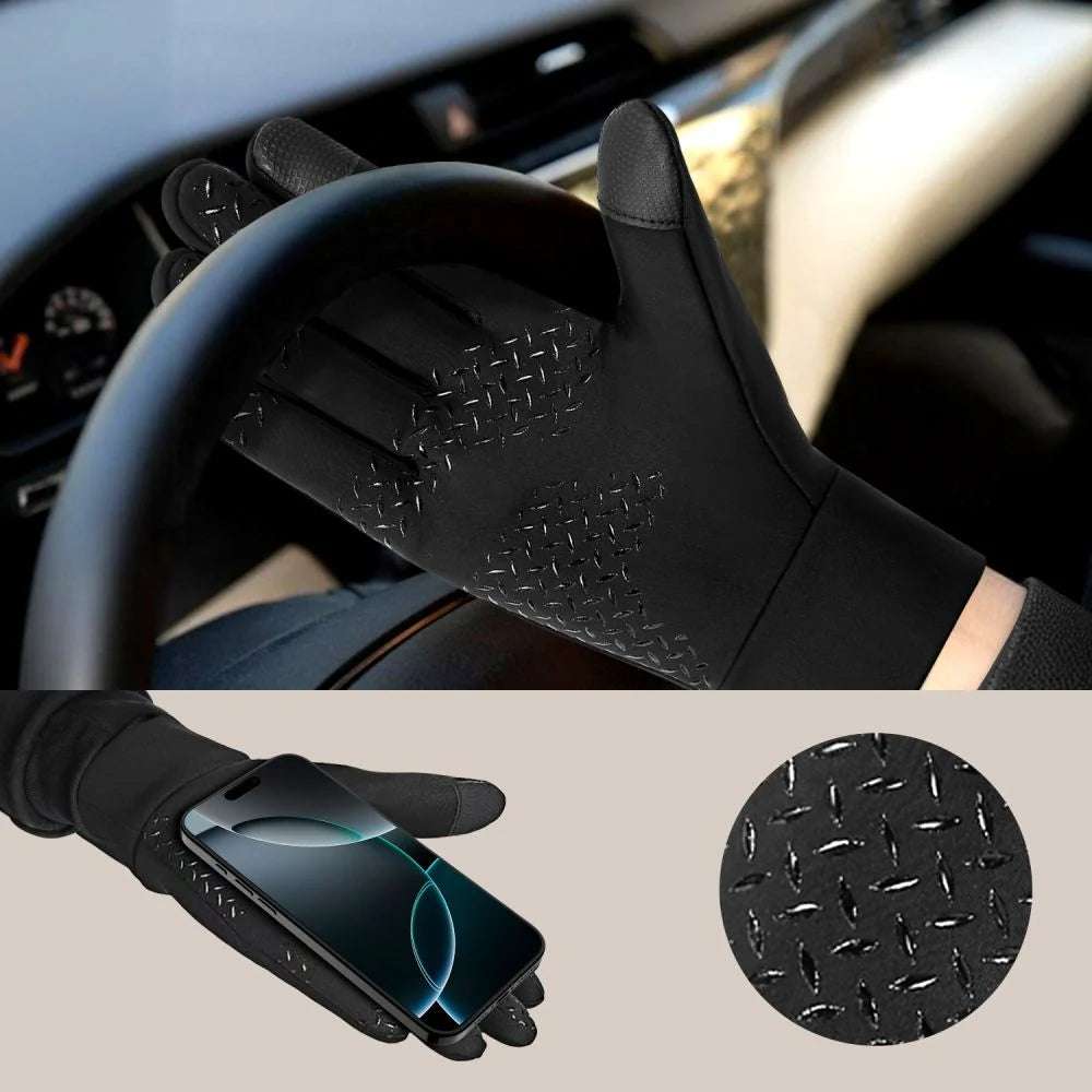 Tech-Protect WG01 Winter Touchscreen Gloves | L/M, Black - MIZO.at