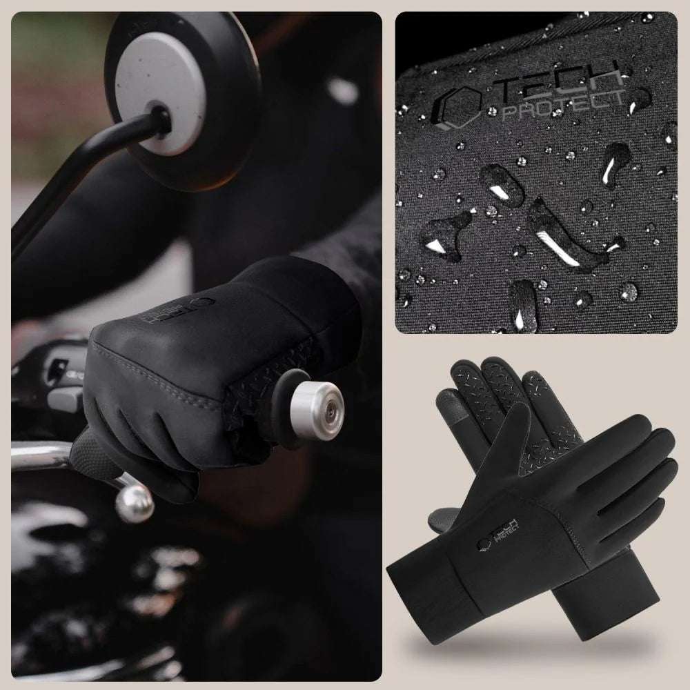 Tech-Protect WG01 Winter Touchscreen Gloves | L/M, Black - MIZO.at