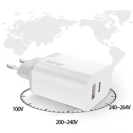 Dudao PD Wall Charger | 22.5W USB-C Fast Charging EU Adapter - MIZO.at