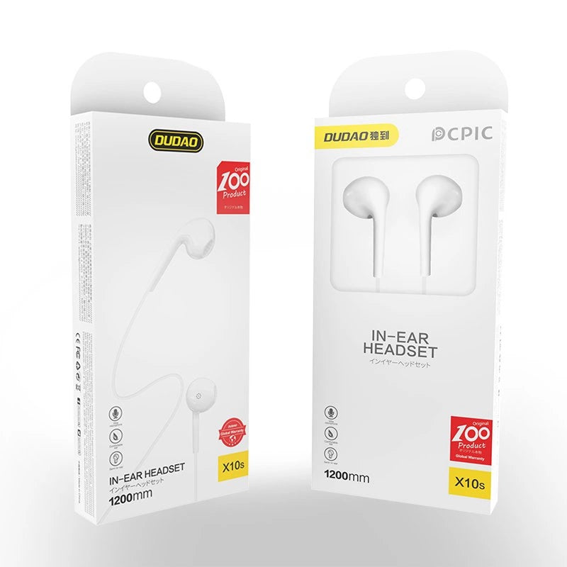 Dudao X10S Wired Earbuds | Spatial Sound with Remote - MIZO.at
