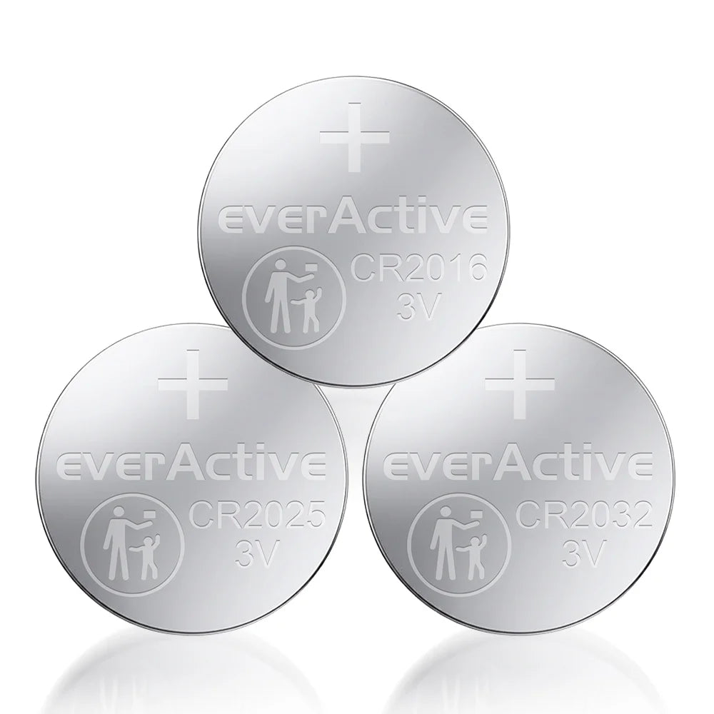 everActive Knopfzellen Set 8er – CR2032/CR2025/CR2016 - MIZO.at
