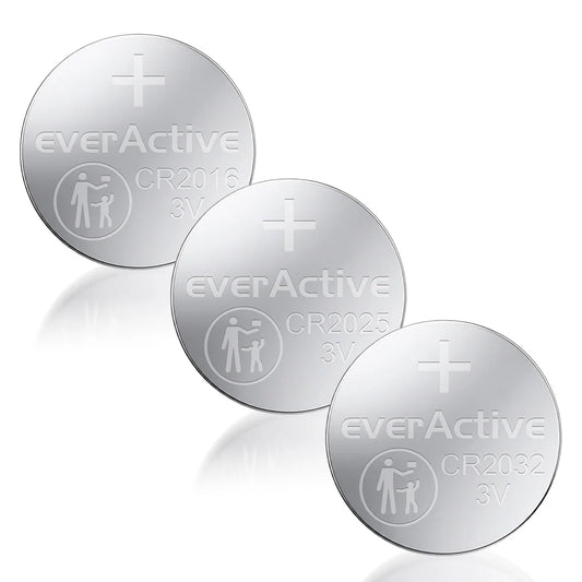 everActive Knopfzellen Set 8er – CR2032/CR2025/CR2016 - MIZO.at